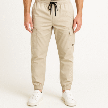 Men's Premium Cotton Twill Cargo Trousers