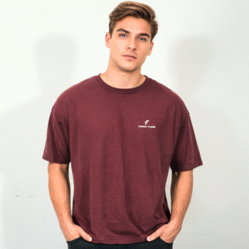 Luxury Oversized Cotton Blend Drop Shoulder T-Shirt