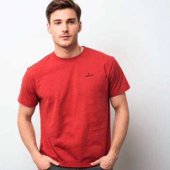 Men’s Premium Stretch Cotton Crew Neck T-Shirt (97% Cotton, 3% Spandex)