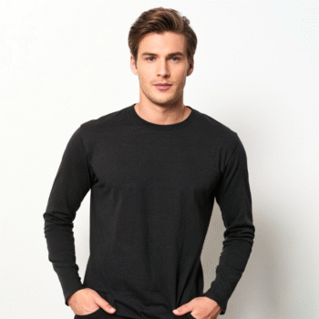 Luxury Full Sleeve Fine Cotton Blend T-Shirt for Men