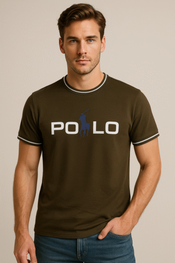 Men's Premium Round Neck Polo – 100% Cotton
