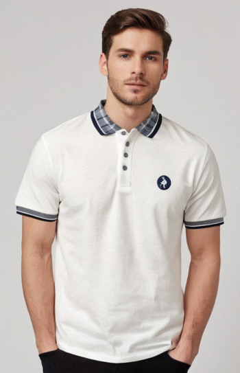 Luxury Stretch Cotton Blend Polo