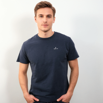 Men’s Premium Stretch Cotton Crew Neck T-Shirt (97% Cotton, 3% Spandex)