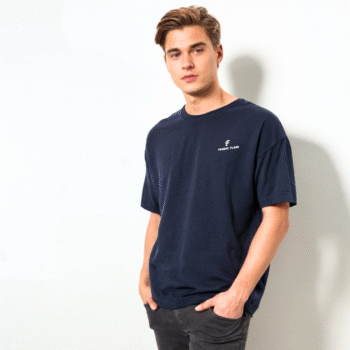 Luxury Oversized Cotton Blend Drop Shoulder T-Shirt