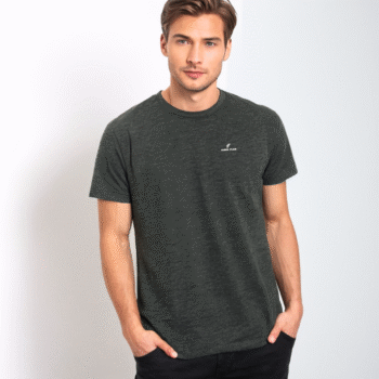 Men’s Premium Stretch Cotton Crew Neck T-Shirt (97% Cotton, 3% Spandex)
