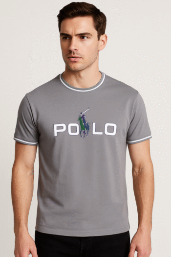 Men's Premium Round Neck Polo – 100% Cotton